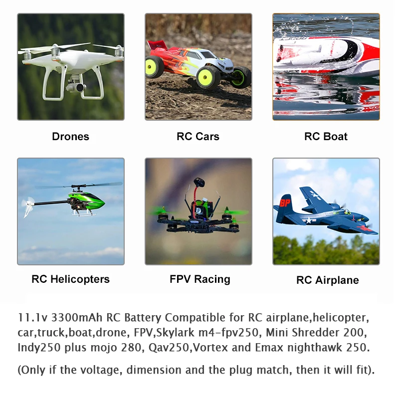 Youme 3S Lipo батарея 11 1 V 3300mah 50C для RC автомобиля грузовика Truggy самолет UAV Дрон FPV Glider 3D