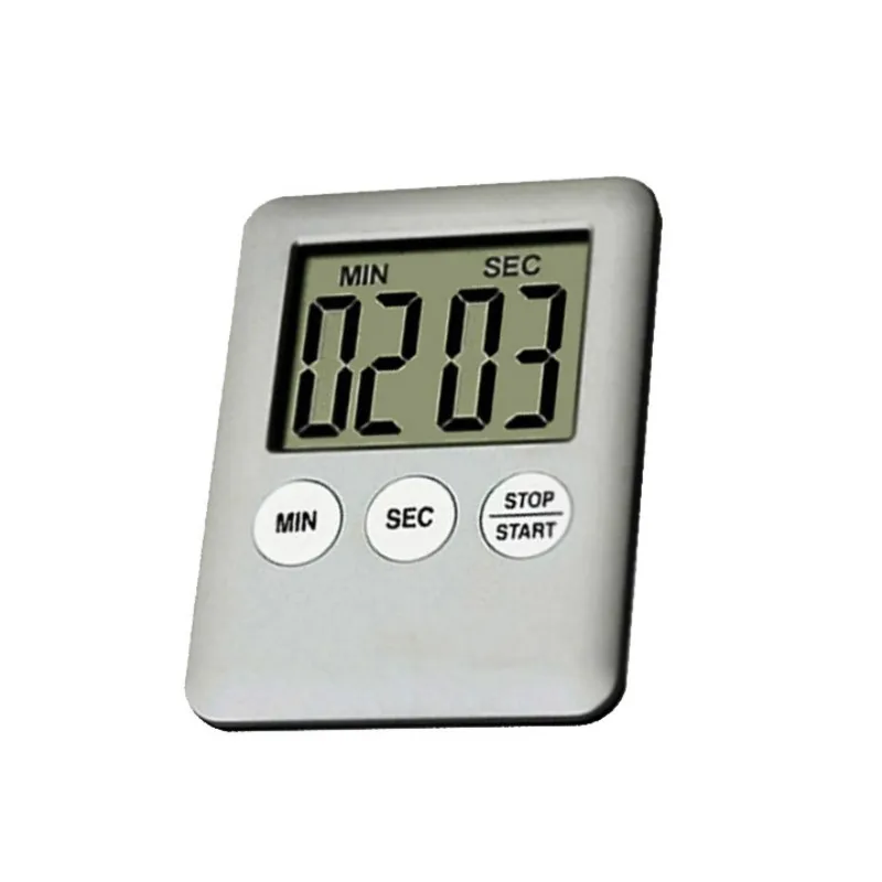 

Super Thin LCD Digital Screen Kitchen Timer Square Cooking Count Up Countdown Alarm Sleep Stopwatch Temporizador Clock Dropship