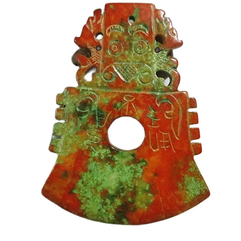 

Do the old antique jade ornaments Jade axe axe antique ancient weapons ancient jade knife