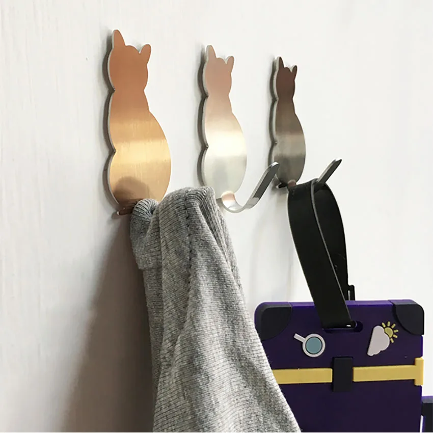 3 шт./компл. Крючки из нержавеющей стали крючок для котят кухни настенный ванной