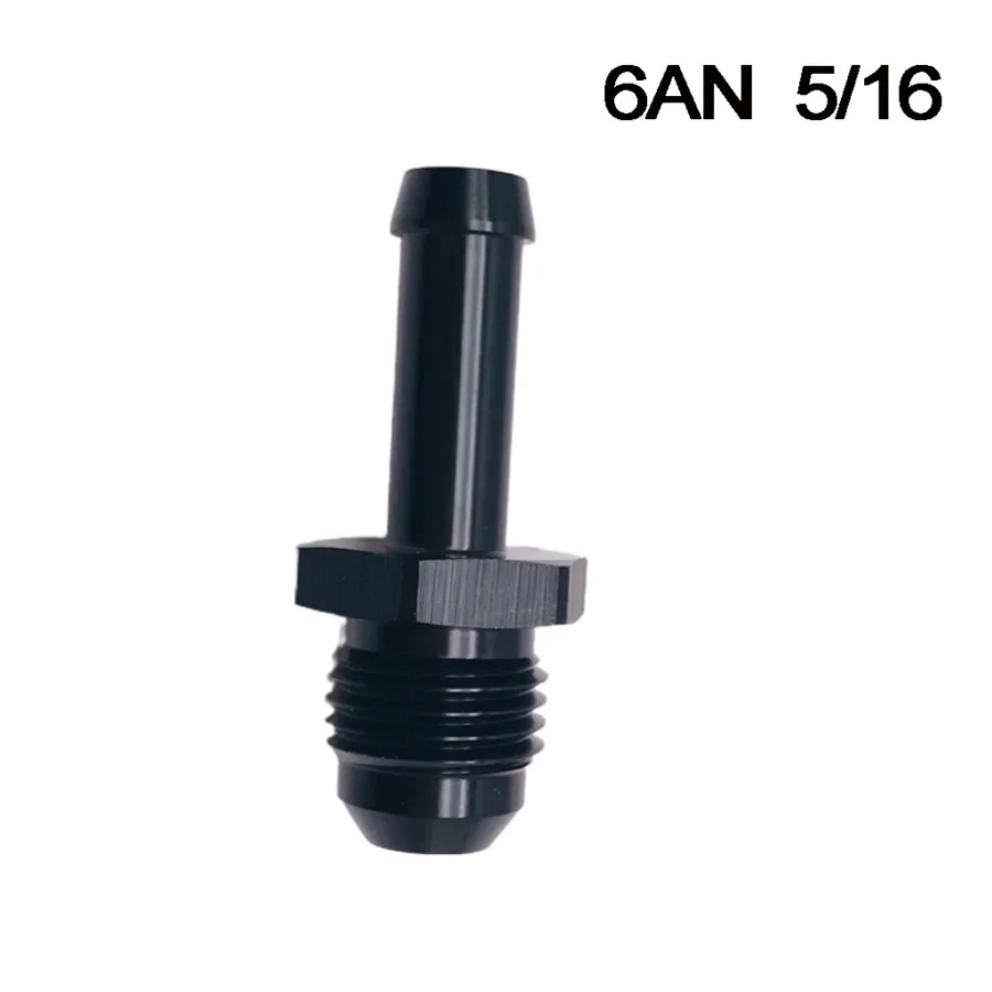

1Pcs High Quality 6 AN Male Flare to 5/16" Hose Barb Adapter Fitting AN6 -6AN 5/16