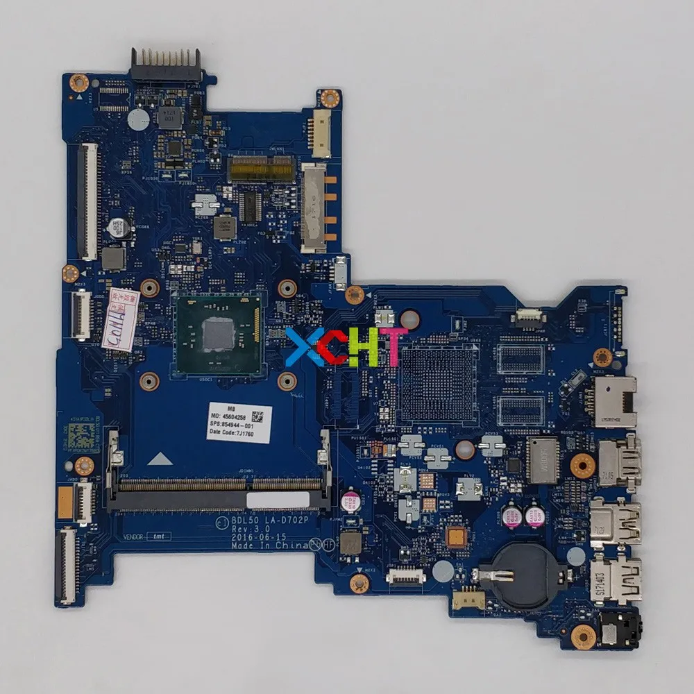 854944-001 854944-601 BDL50 LA-D702P UMA w N3060 CPU для ноутбука HP 15-ay материнская плата | Компьютеры и