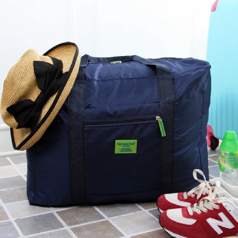 Портативный водонепроницаемый нейлон путешествия сумки складной унисекс большой емкость сумка женщины емкость рука багаж бизнес поездка путешествия сумки