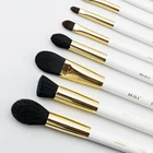 BEILI белые Профессиональные кисти для макияжа, смешивание теней для век, для румян для контура кисти из козьей шерсти