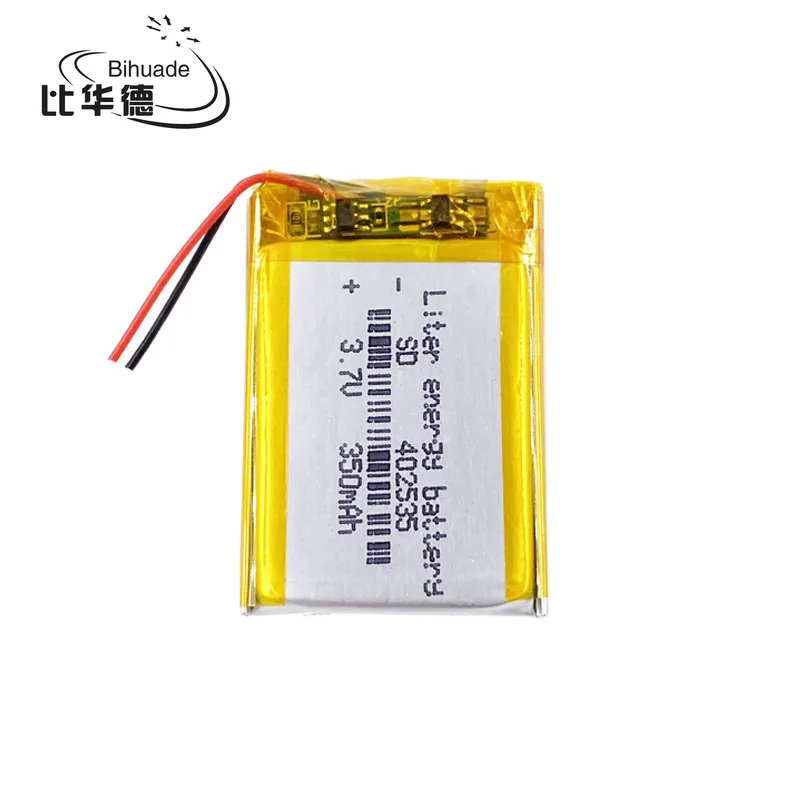 2 шт. литровая энергетическая батарея хорошего качества 3 7 в 350 мАч 402535 полимерная