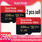 SanDisk карта памяти Extreme Pro A2 TF micro SD, 256 ГБ, 400 ГБ, 512 ГБ, ТБ, 128 ГБ, 64 ГБ, 32 ГБ
