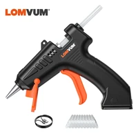 lomvum cordless hot melt glue gun usb high temp heater wireless rechargeable thermo electric heat temperature tool glue sticks