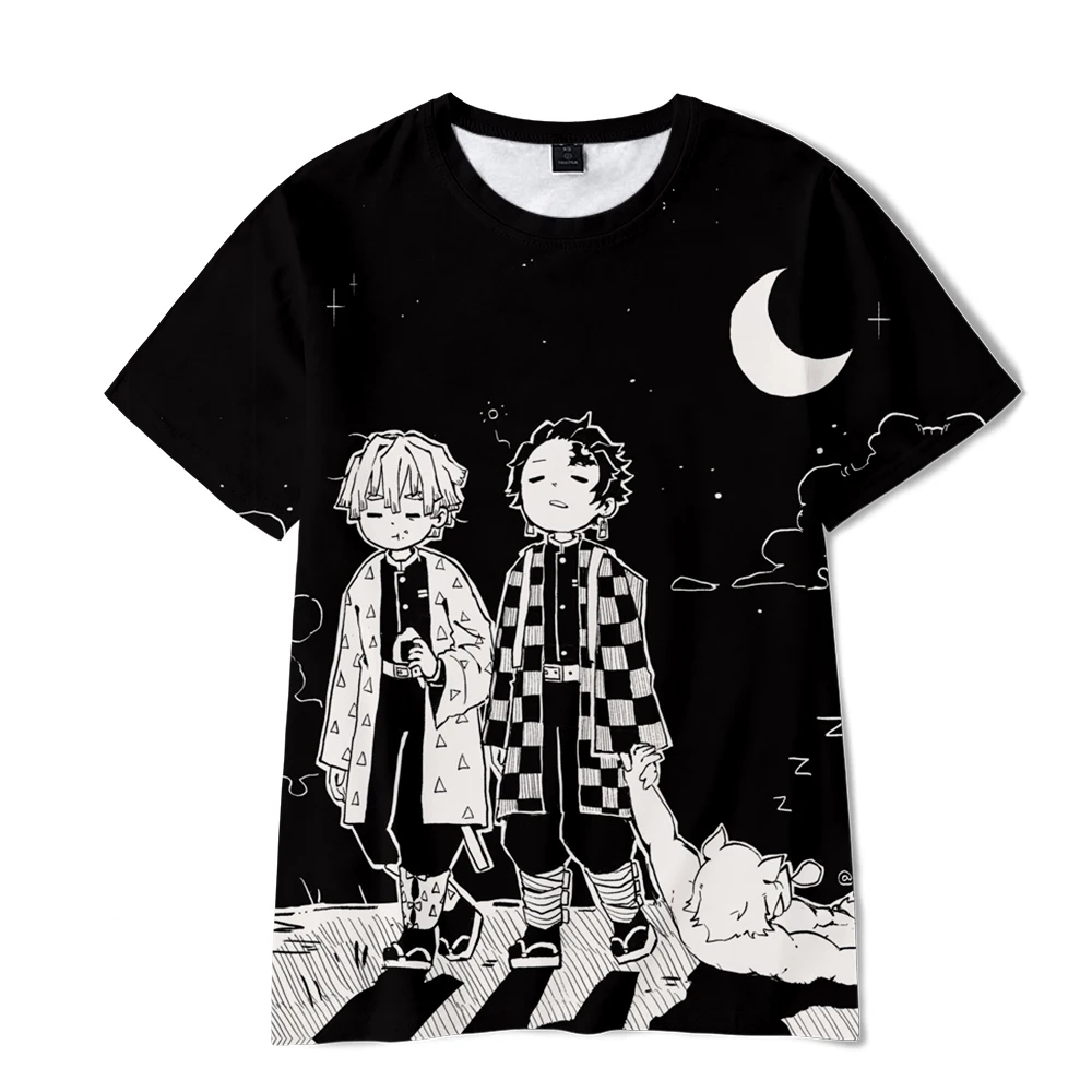 

Demon Slayer 3D T-shirt Fashion Anime Kimetsu no Yaiba Ladies Tees Short sleeve boys and girls casual T-shirt