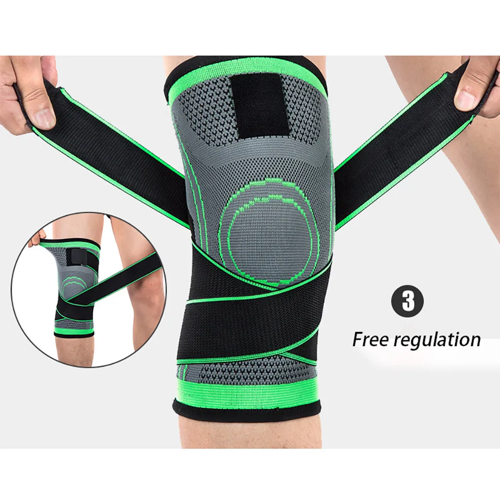 

Adult Knee Pads Knitted Sports Kneepad Support Fitness Basketball Running Bandage Compression Riding Protector Sports Safety