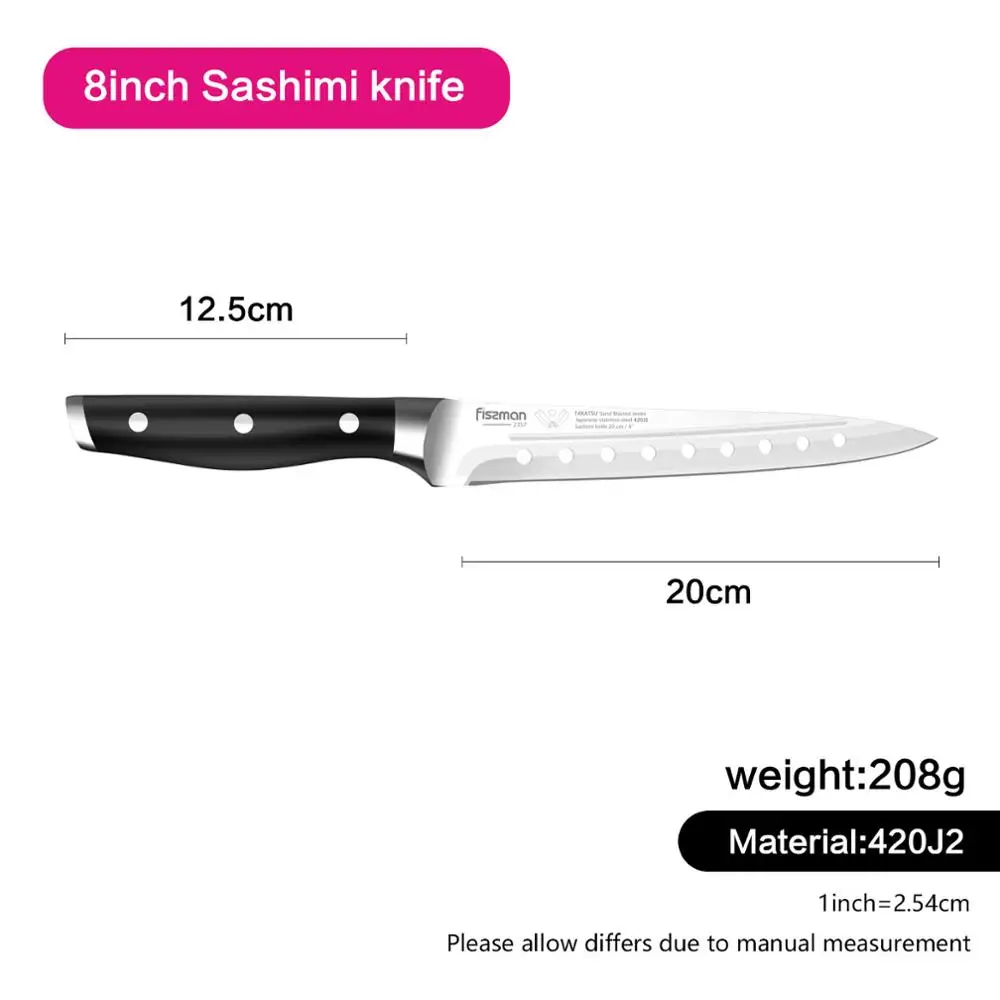 Model 2357 Fissman Takatsu серии японские 420 кухонные ножи из нержавеющей стали шеф-повара Santoku Кливер нож - Цвет: Model 2357