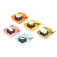 112 diy simulation chocolate fruit food dessert tray miniature pretend play kitchen toy doll house accessories baby gift