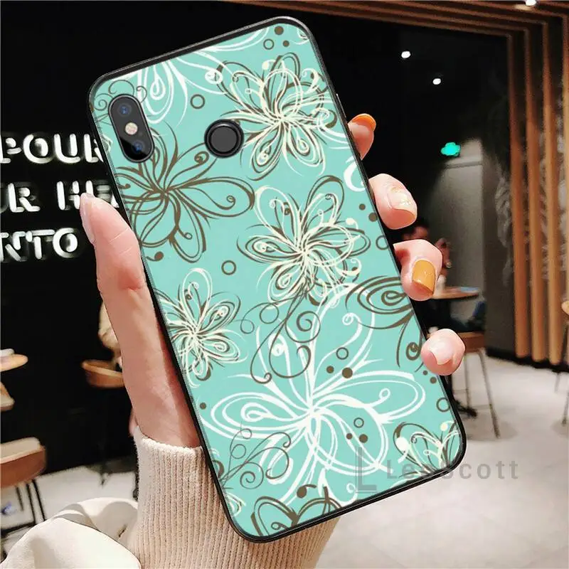 Beautiful Flower Leaf Phone Case For Xiaomi Redmi Note 4 4x 5 6 7 8 pro S2 PLUS 6A PRO cover funda shell coque | Мобильные телефоны
