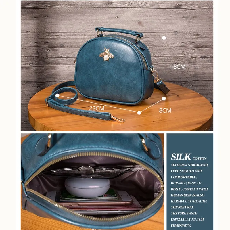 Женская кожаная сумка мессенджер черная Кроссбоди для девочек 2019|Сумки с