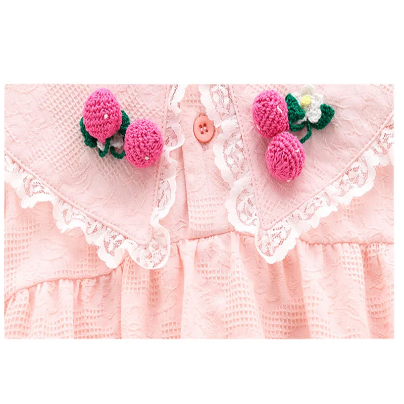 

Spring and Autumn Lace Princess Bodysuit 0-24M Baby Girls One-piece Clothes Infant Pure Cotton Long-sleeved Triangle Romper