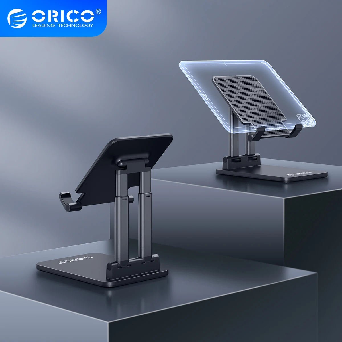 

ORICO Desktop Tablet Holder Stand Adjustable Height Angle Foldable Phone Table tCradle Dock for iPad Samsung Xiaomi Stable
