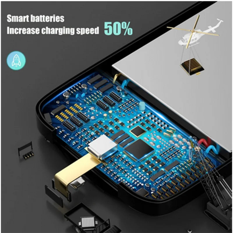 Смартфон 4000 мАч батарея зарядное устройство чехол для Iphone 6 6s 7 8 SE2020 внешняя