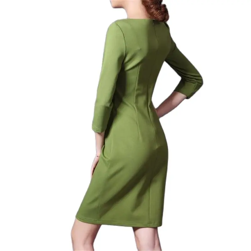 

Woman Ol Summer plus size Short Sleeve o-neck Gray Knee-length Zippers Pencil Dresses Female Spring Oversized Hedging Slim Dress