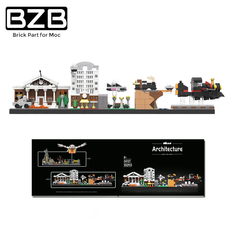 

BZB MOC Magic City Go to the Future Skyline Building Creative Bricks Block Model Kids DIY Brain Game Toys Birthday Best Gifts