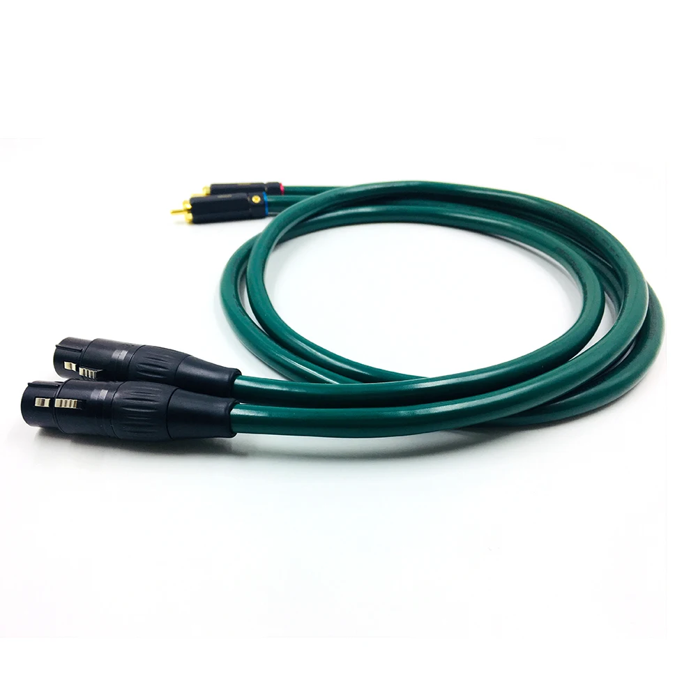Однокристальный кабель FURUTECH OCC 2RCA штекер двойной XLR гнездо Аудио медная линия