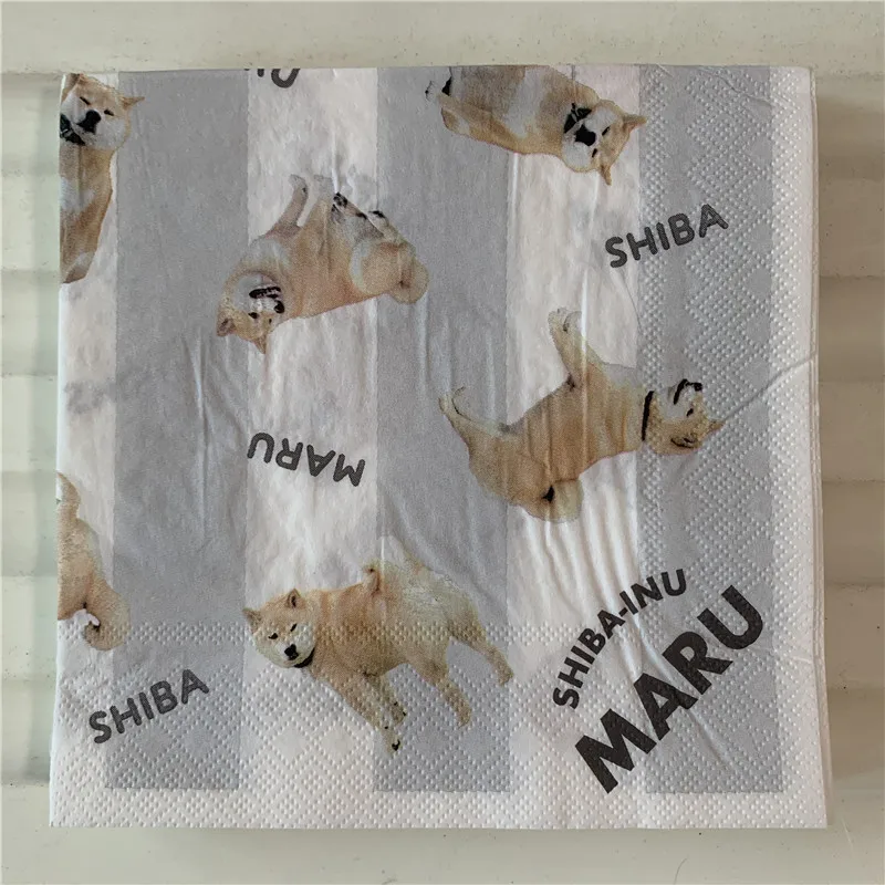 Декупаж свадебные салфетки бумажные любовь Милая Собака Такса Дети День