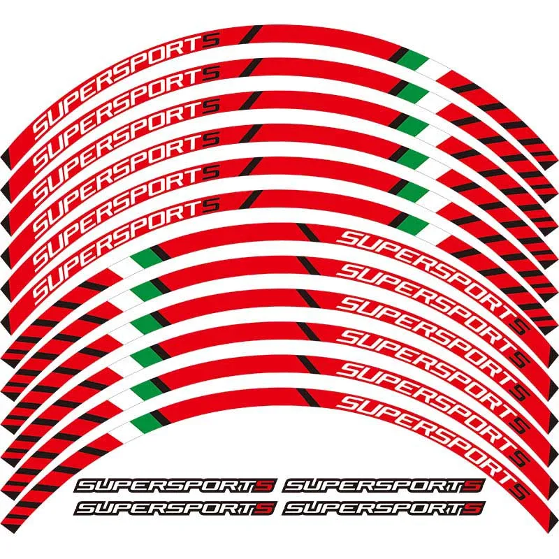 Высококачественная наклейка на колесо мотоцикла Светоотражающая обод
