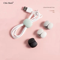 wire cable clips organizer desktop workstation clips cord management holder usb charging data line cable winder