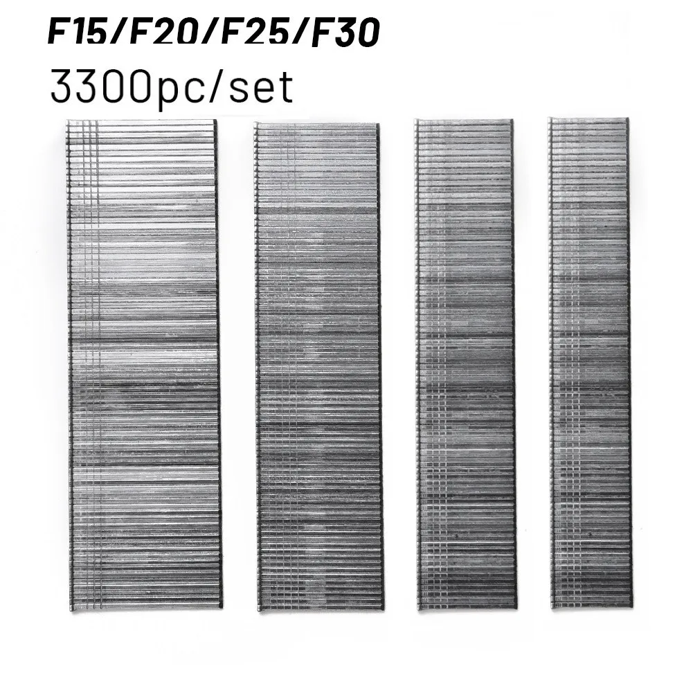 3300 шт. F15/F20/F25/F30 прямой Брэд пистолет гвозди для Электрический Фрезер ногтей