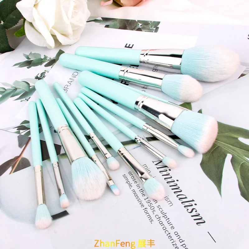 12 светло голубой цвет ручки макияж кисть для теней глаз кисти макияжа инструмент
