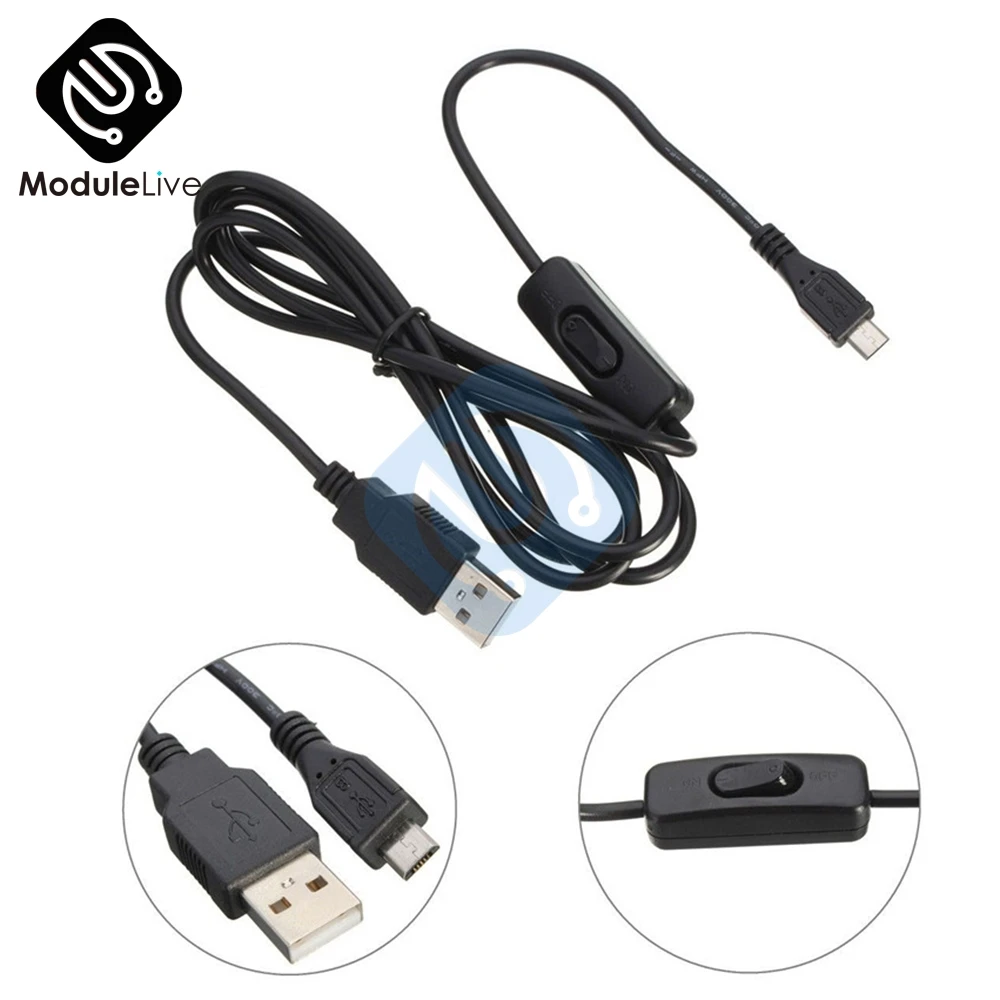 Фотокабель для зарядки Mini Cable с переключателем ВКЛ./ВЫКЛ. 1 5 м 150 см Raspberry Pi|Адаптеры