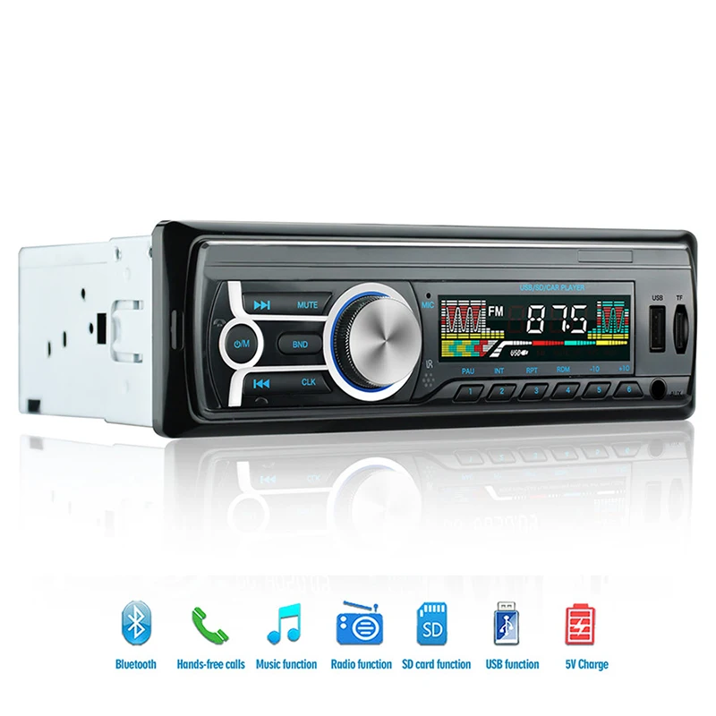 

Автомобильный стерео Bluetooth Aux USB/TF/FM/MP3 радио плеер 1 DIN