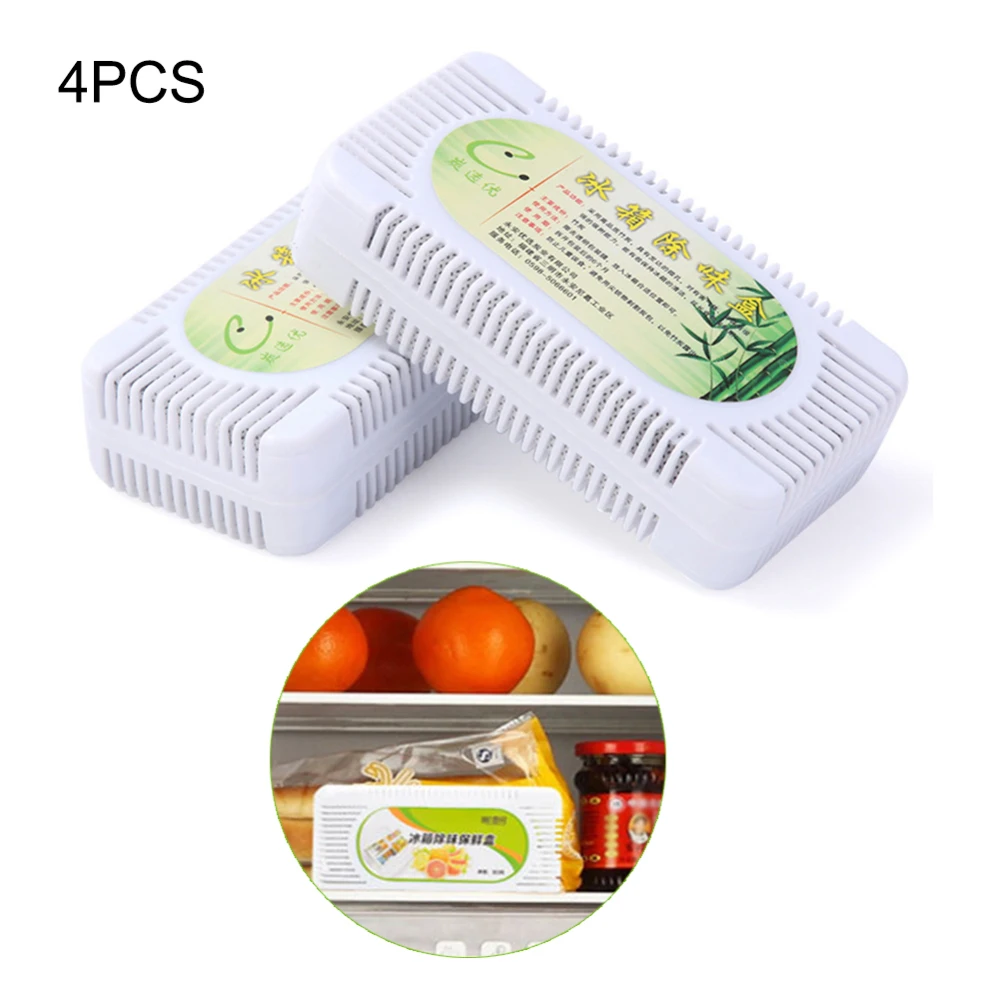 4 шт. натуральный дезодоратор для холодильника устраняющий запах уголь абсорбер