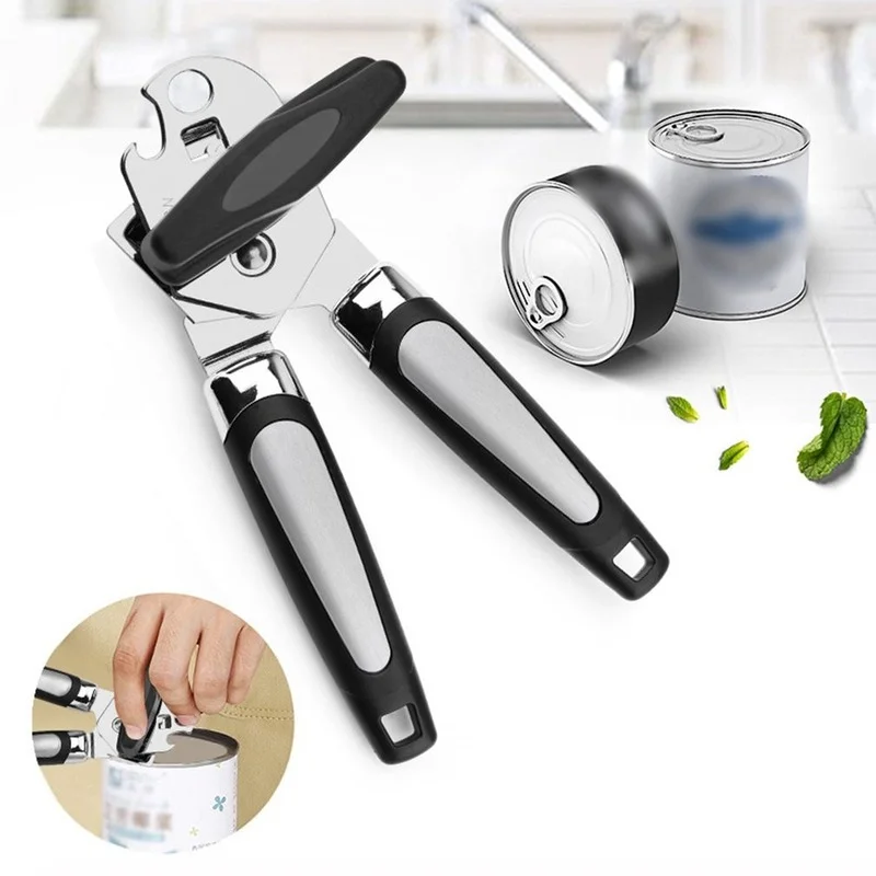 

Stainless Steel Cans Opener Professional Tin Manual Can Opener Bottle Openers Side Cut Jar Opener Multifunctional Kitchen Tools