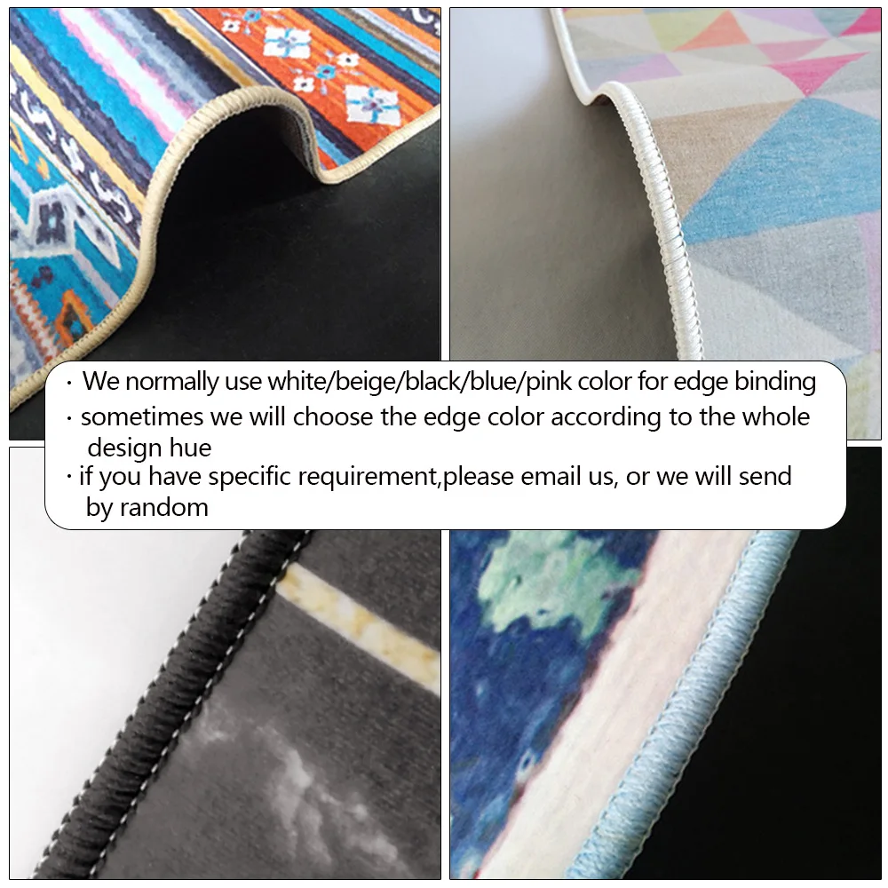 

Fashion sports style pink five-pointed star light blue white pink rug living room sofa cushion bedroom bedside carpet floor mat