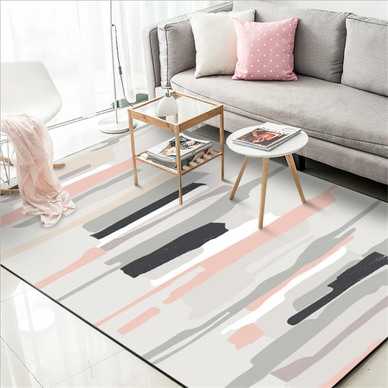 Скандинавский стиль розовые абстрактные акварельные рандовые коврики для