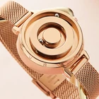 Красивые женские часы, креативные наручные часы с магнитными бусинами, женские часы из нержавеющей стали с кожаным ремешком, модные женские часы с браслетом