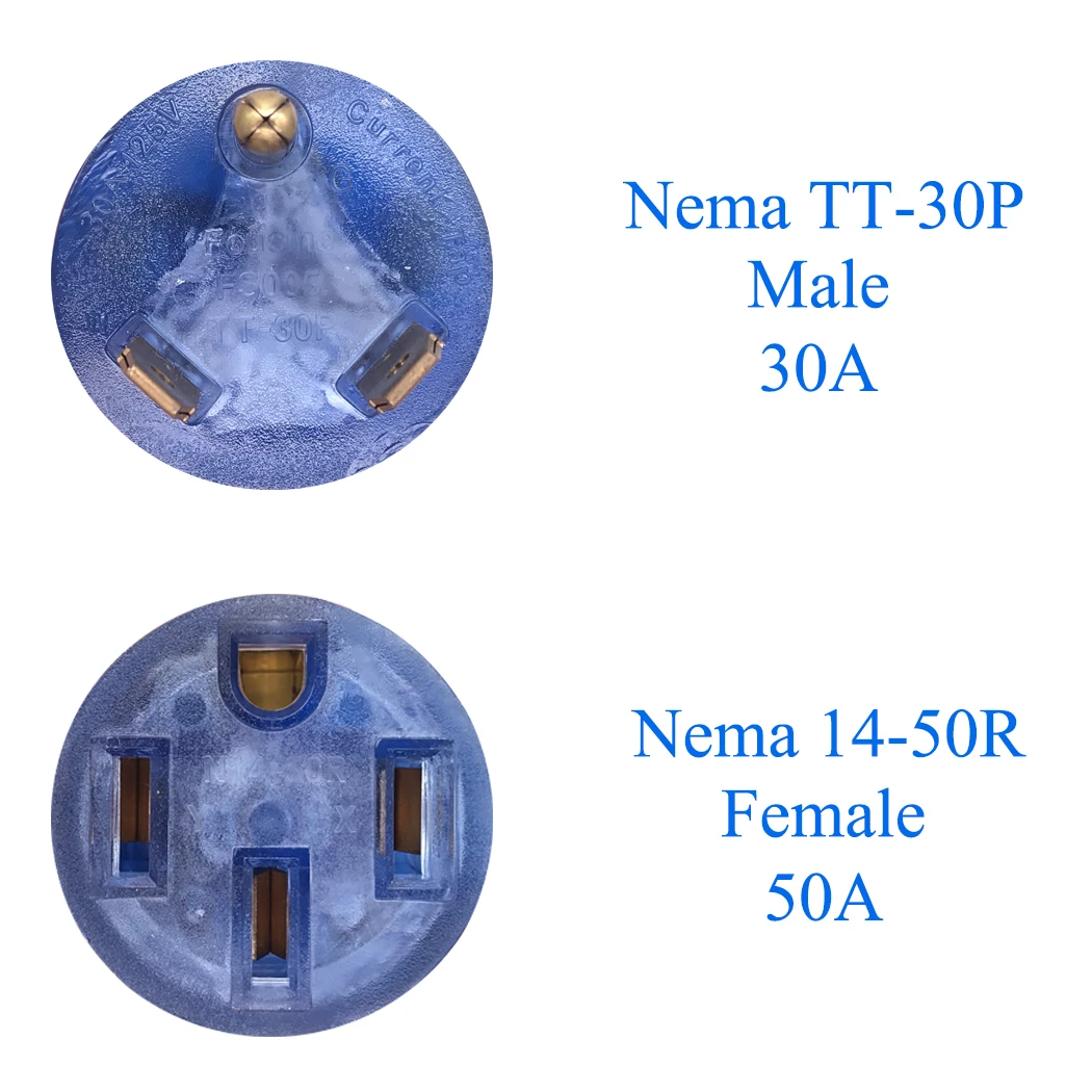 Jorinto TT-30P TO 14-50R 3 prong 30 Amp Male Plug to 50 Female адаптер генератора шнур питания блокирующий