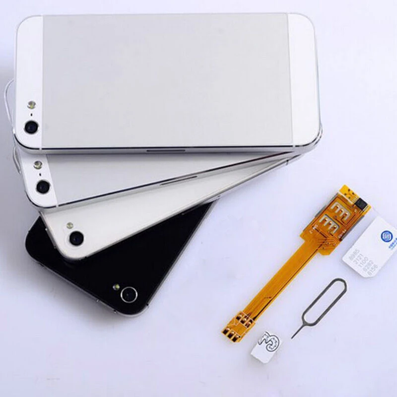 Адаптер для SIM карты смартфона iPhone 5 5S 5C портативный переходник двух карт один