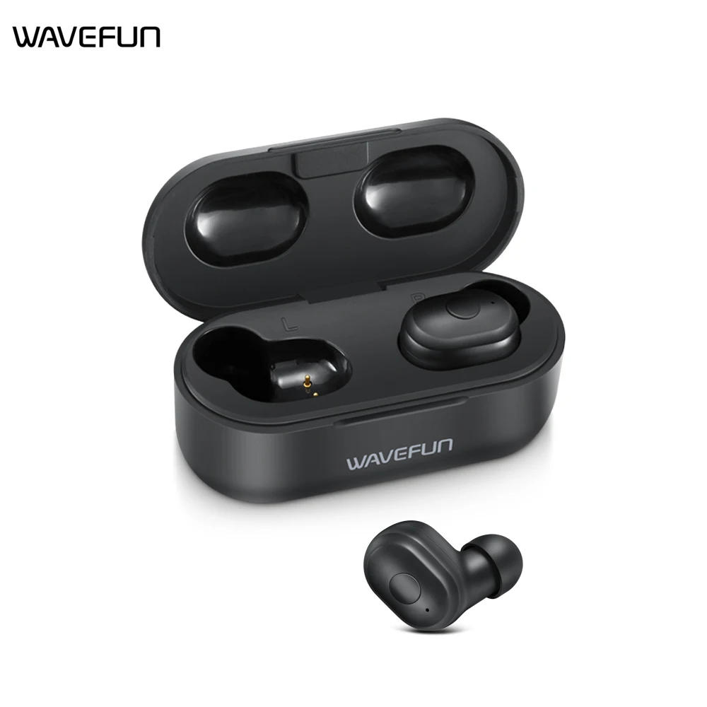 Беспроводные Bluetooth наушники Wavefun X Pods 2L 5 0 AAC настоящие беспроводные спортивные с