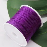 1mm purple nylon chinese satin silk knot cord rattail thread necklace macrame string jewelry findings beading rope 138