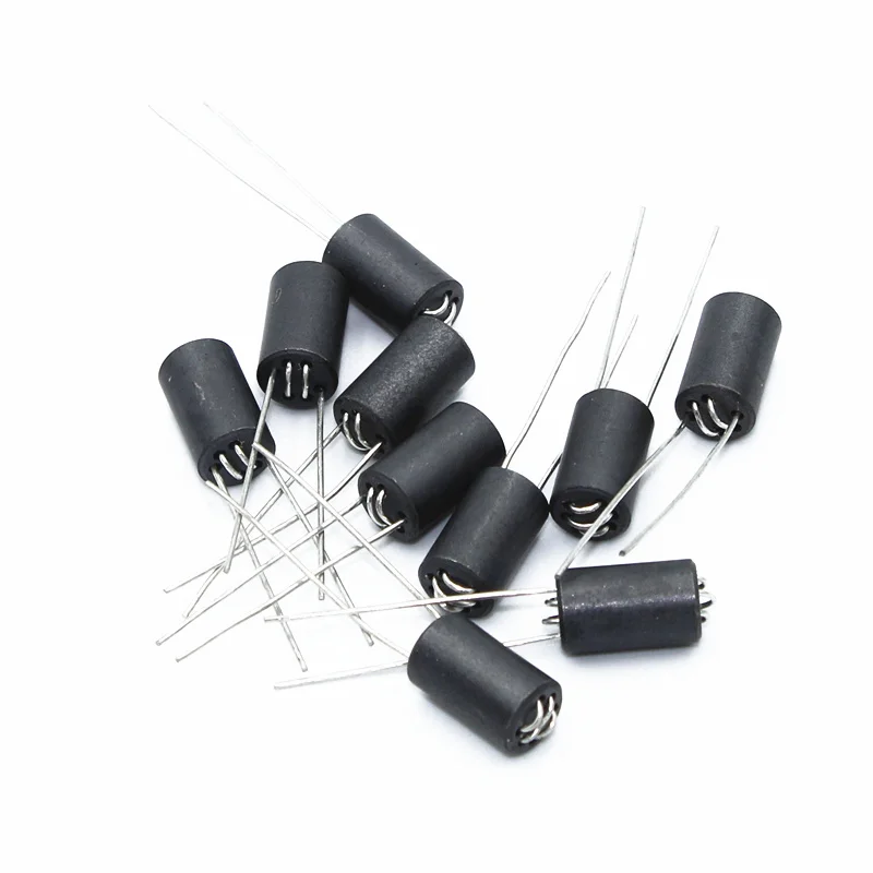 

10 Pcs 6 x 10mm Lead Dia 0.8mm Axial Lead 6 Channel Ferrite Beads Inductors for Easy Plug