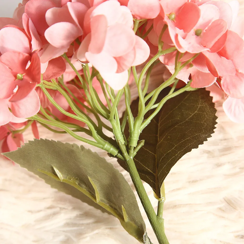 Искусственная Гортензия цветок растение свадебная брошь бонсай Свадебные