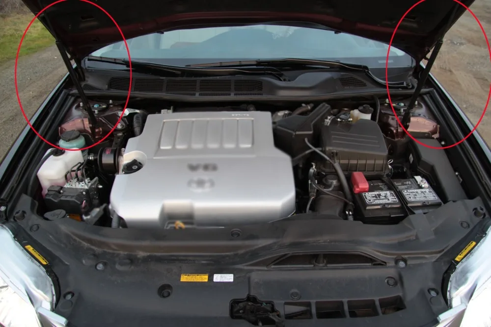 2 шт. капот авто газ Пружинный Лифт поддерживает подходит для Toyota Avalon Седан 2005-2008 2009 2010 2011 2012 25,98 дюйм(ов