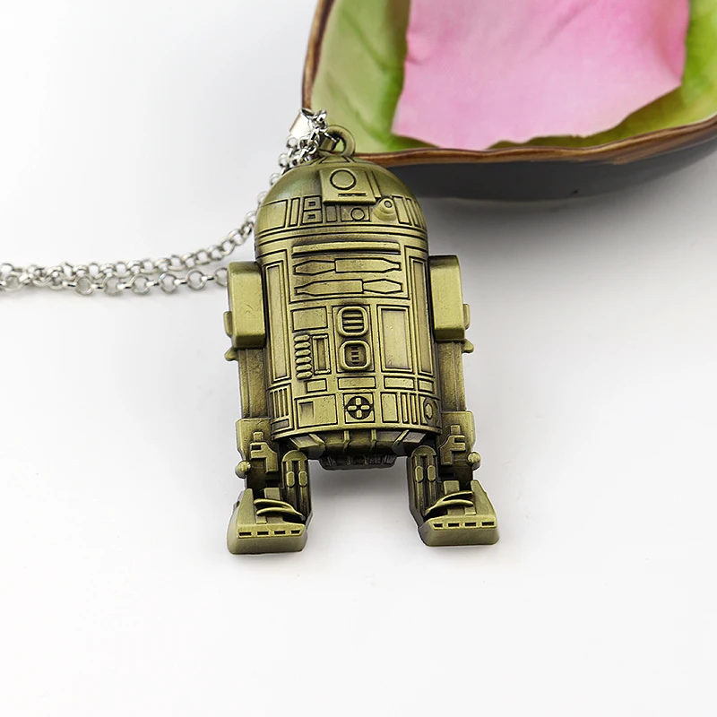 Горячие 3D Звездные войны робот BB8 R2D2 C-3PO Модель брелок Подвеска металлический брелок для мужчин и мальчиков подарок Звездные войны персонаж автомобиля брелок Декор - Цвет: Bronze