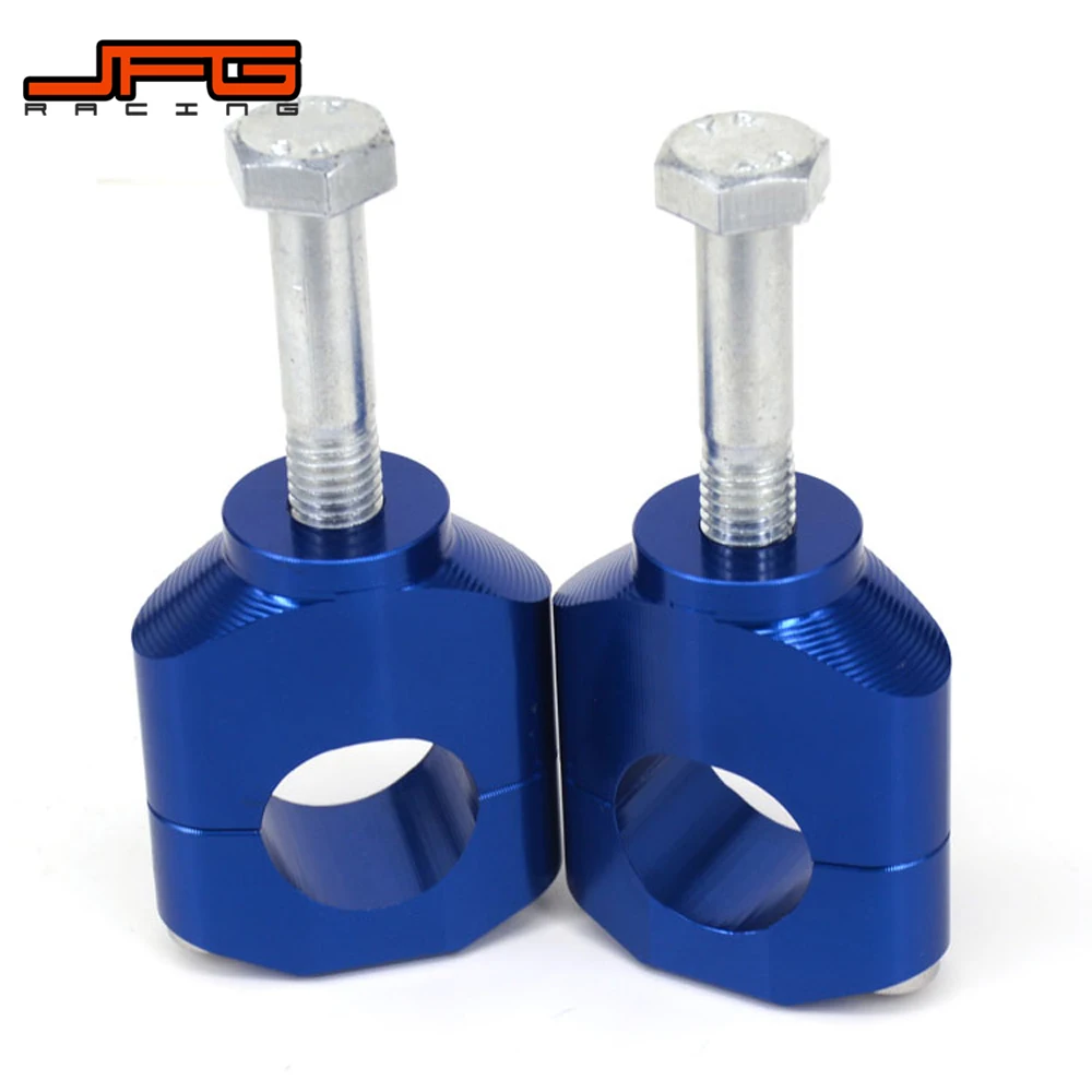 28 мм 1 1/8 CNC Руль Бар Riser Raiser зажим Крепление для HONDA CR CRF CRF250 CRF450 CR125 CR250 CRF250R CRF450R CRF250X CRF450X - Цвет: Blue