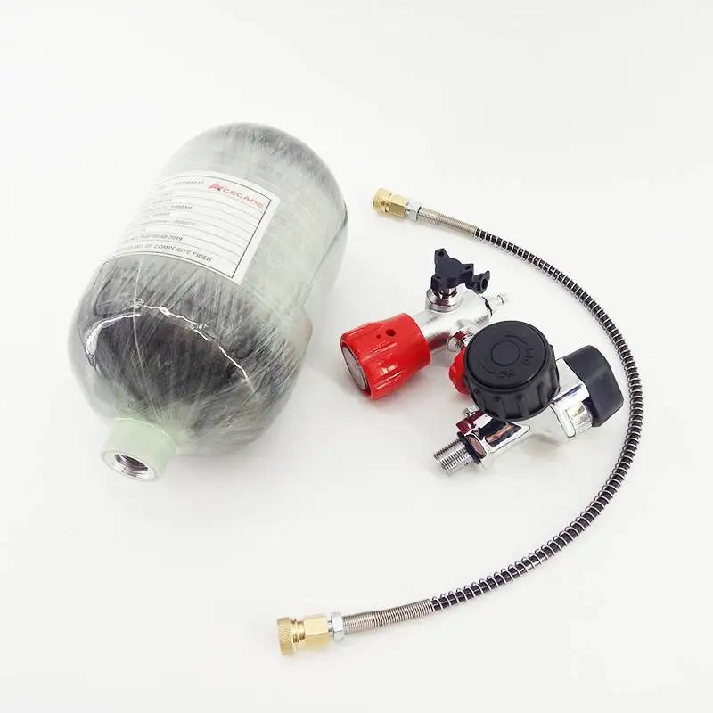 Tank-valve-station-R AC52061 2L CE 300Bar Пейнтбол PCP мини бак для подводного плавания из углеродного волокна цилиндр для Pcp регулятор AirGun Airforce Condor Pcp пневматическая винтовка - Цвет: Tank-valve-station-R