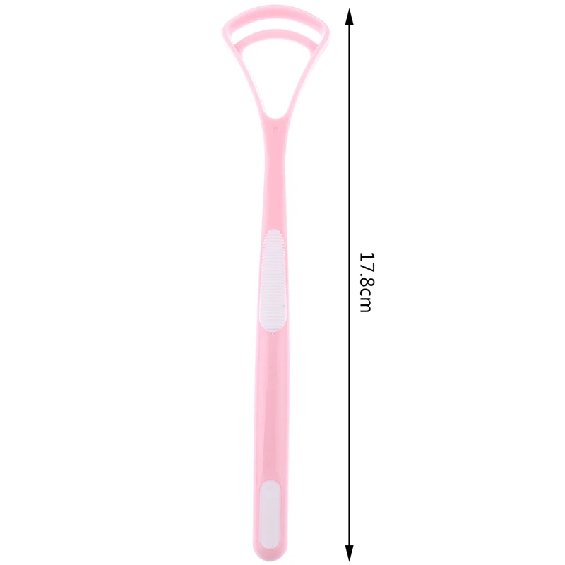 

2PCS 2 in 1 Tongue Cleaner Scraper Tongue Scraper For Kids Plastic Gentle Bacteria Clean Set