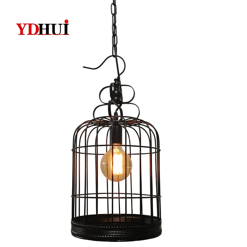 Tieyi Bird Lantern Restaurant Chandelier Creative Simple Bar Cafe Hot Pot Retro Industrial Decoration Lamp | Лампы и освещение