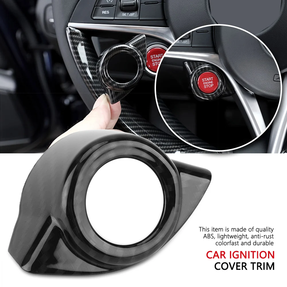 Крышка рамы кнопки запуска и остановки двигателя автомобиля для Alfa Romeo Stelvio/Giulia |