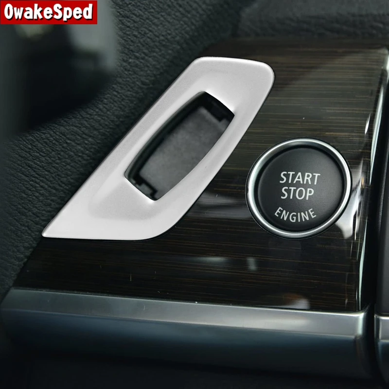 

Декоративная рамка для центрального отверстия ключа на приборной панели автомобиля, отделка для BMW X5 E70 X6 E71 LHD, внутренняя кнопка запуска дви...