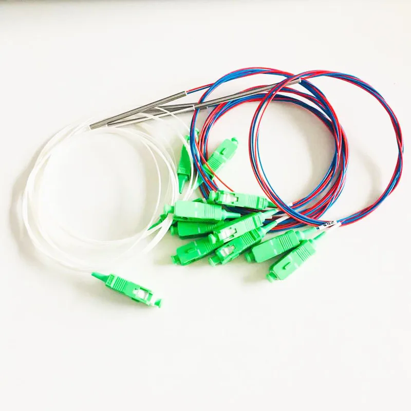 SCAPC 1X2 PLC одномодовый волоконно оптический разветвитель FTTH Сталь Тип трубки SCAPC1x2